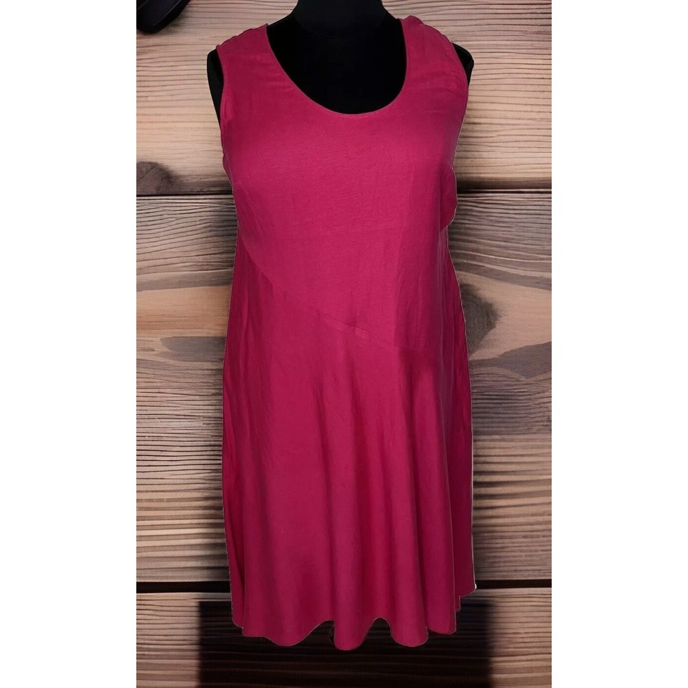 Jessica London Women's Summer Spring Wedding Dress Size 16 W Pink Linen Blend